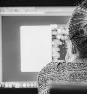 Student Works on a Graphic Design Project