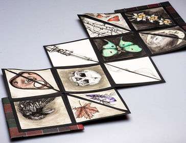 Squash book depicting themes of nature and witchcraft