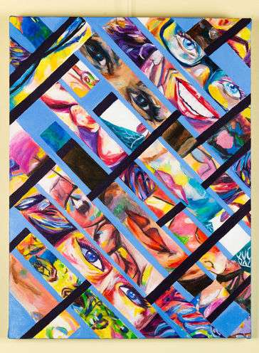 collage of fractured images of great women in history 